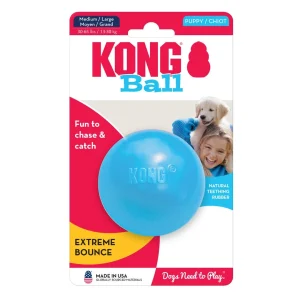 KONG Puppy Ball with Hole Dog Toy Assorted Medium/Large