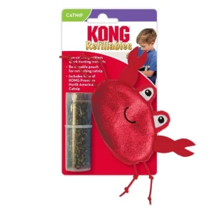 KONG Refillables Critter Catnip Cat Toy Crab