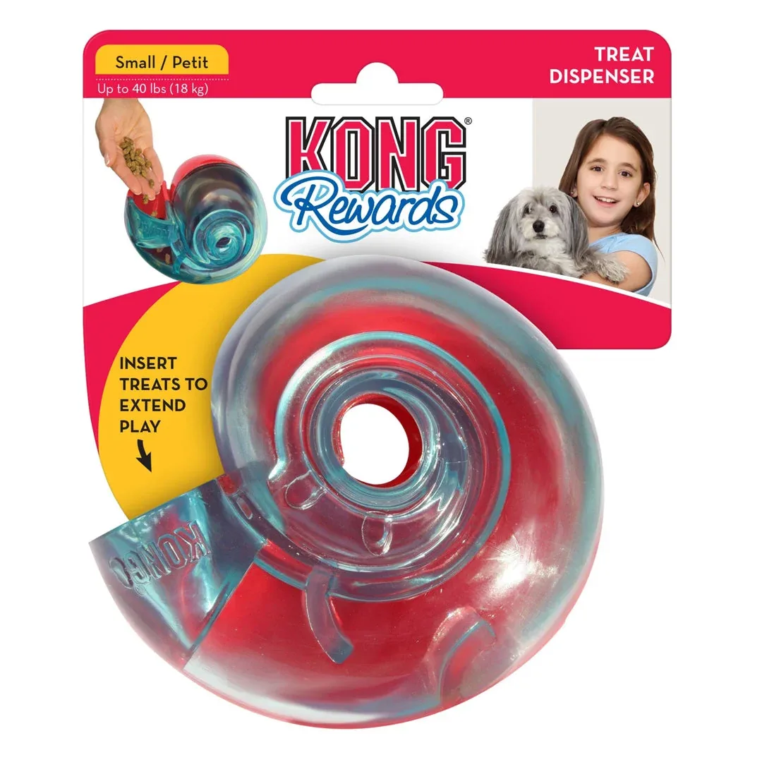KONG Rewards Treat Dispenser Dog Toy, Red Small - Image 2
