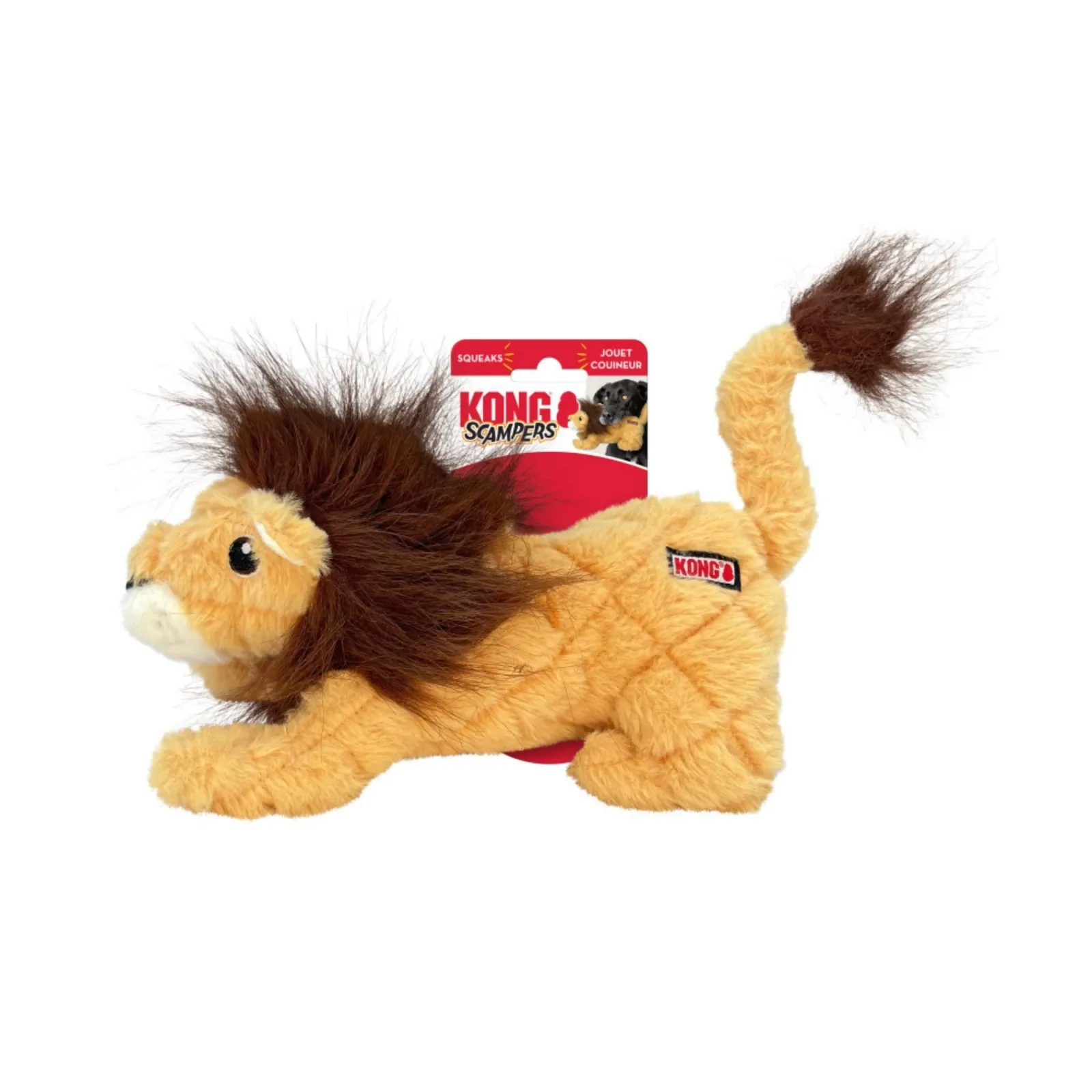 KONG Scampers Dog Toy Lion, Medium