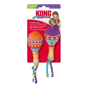 KONG Scrattles Acoustix Cat Toy, 2-Count