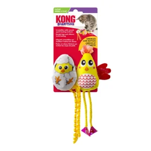 KONG Scrattles Cat Toy Chicken, 2-Count