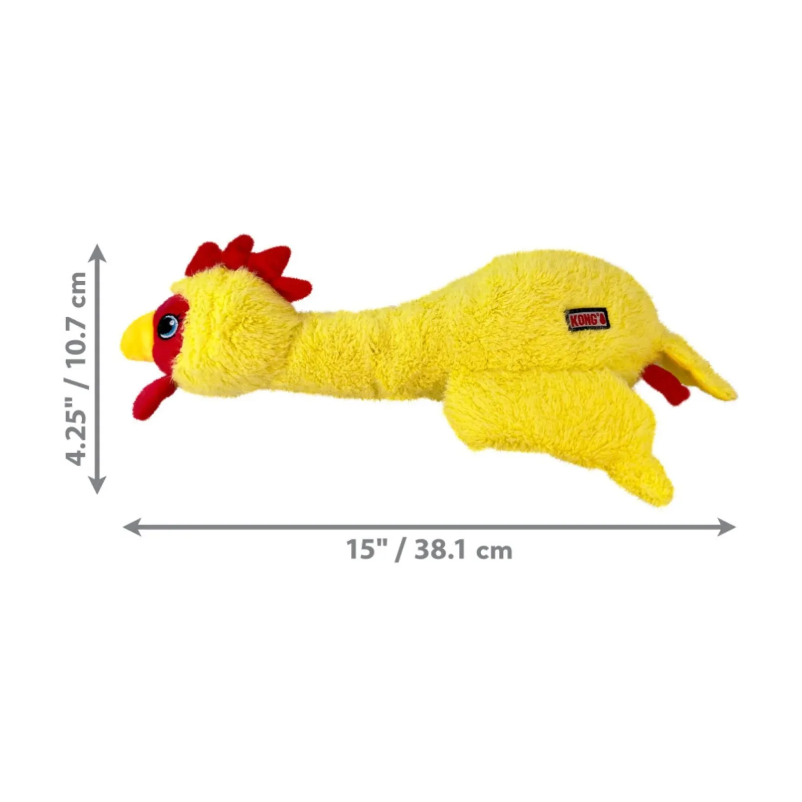 KONG Scruffs Dog Toy Chicken, Medium/Large - Image 2