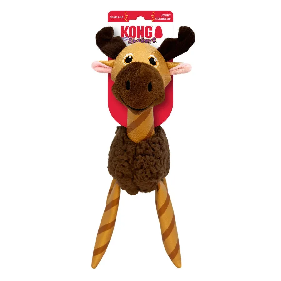 KONG Shakers Floofs Plush Dog Toy Moose, Medium