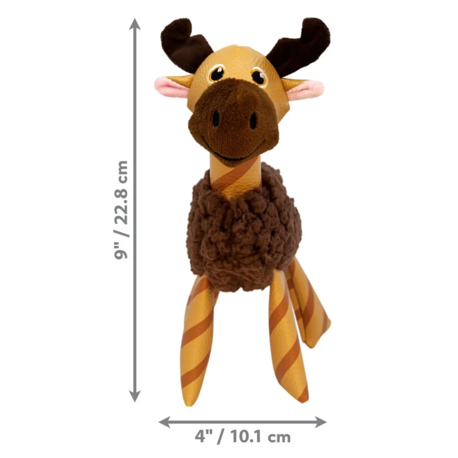 KONG Shakers Floofs Plush Dog Toy Moose, X-Small/Small - Image 2