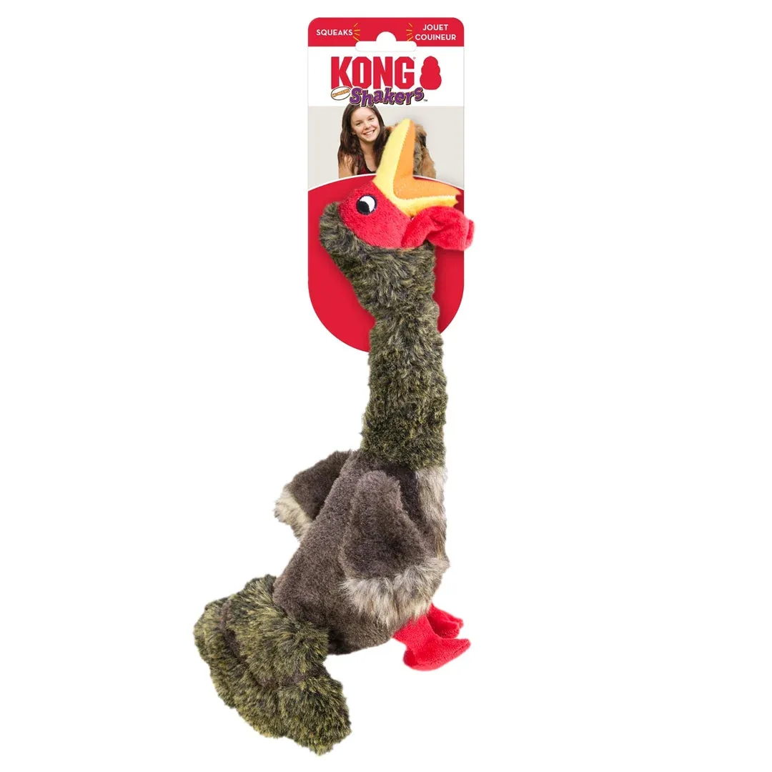 KONG Shakers Honkers Turkey Dog Toy Multi-Color Large
