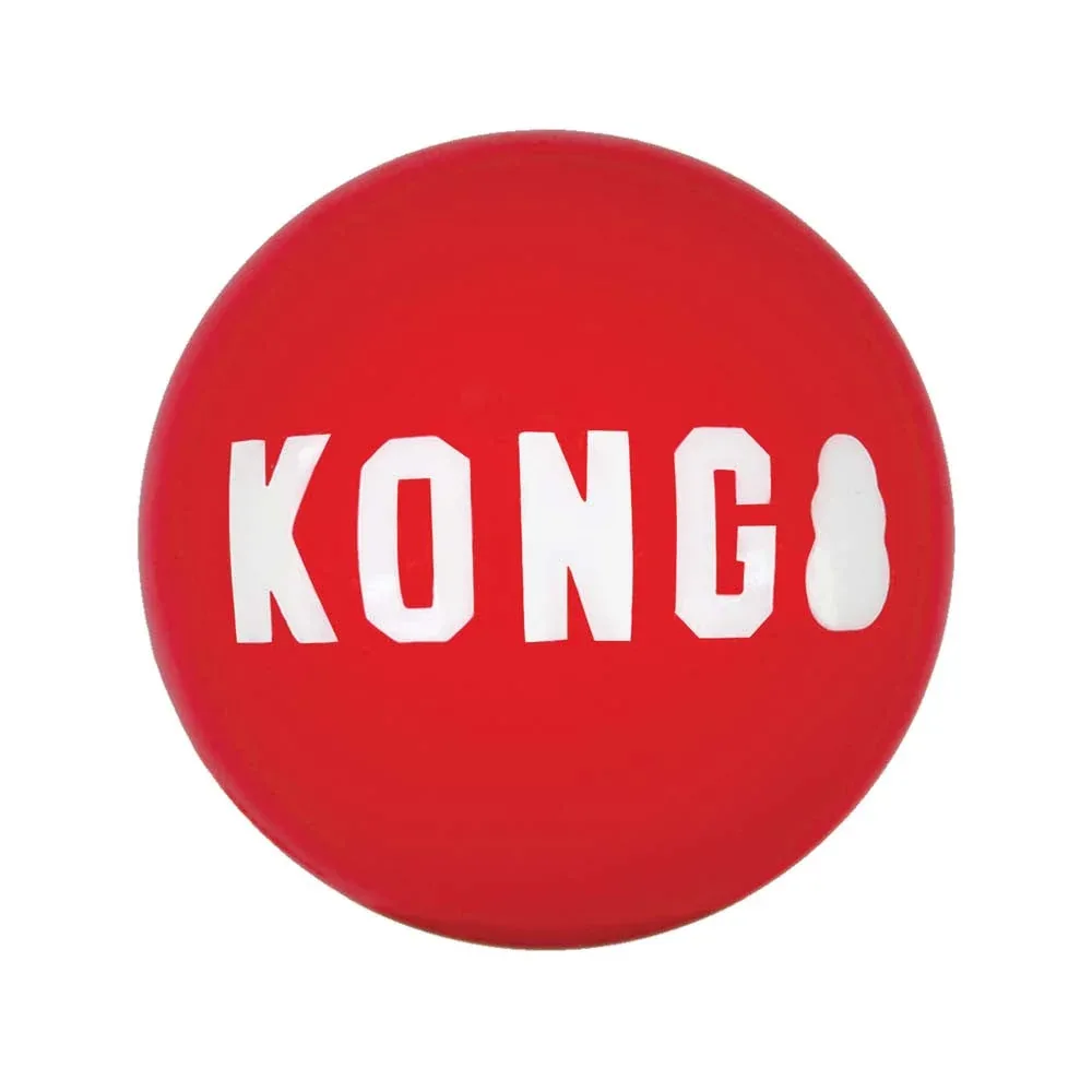 KONG Signature Ball Dog Toy Red MD