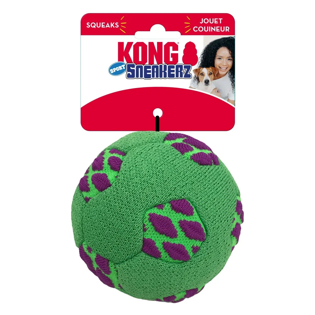 KONG Sneakerz Sport Soccer Ball Dog Toy Medium