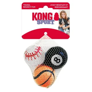 KONG Sport Balls Dog Toy Assorted, Small, 3-Count