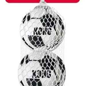 KONG Sport Soccer Balls Dog Toy Soccer Ball Medium, 3 pk