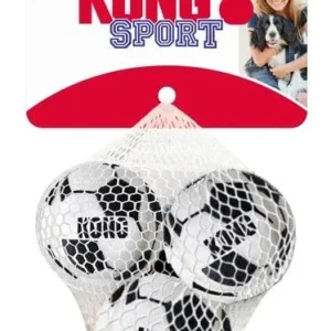 KONG Sport Soccer Balls Dog Toy Soccer Ball Small, 3 pk
