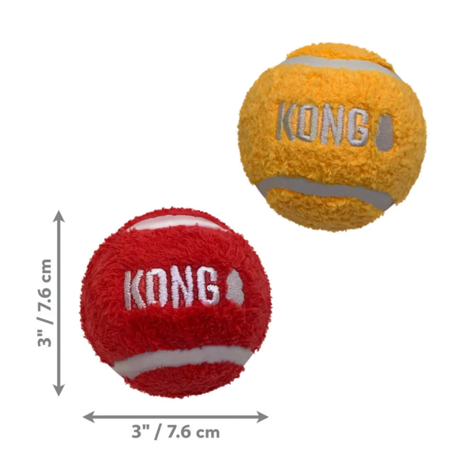 KONG Sport Softies Balls Dog Toy Assorted, Large, 2-Count - Image 2