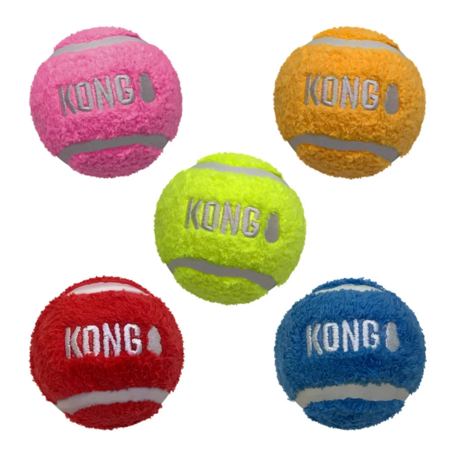 KONG Sport Softies Balls Dog Toy Assorted, Medium, Bulk - Image 2