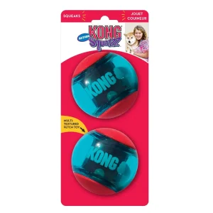 KONG Squeezz Action Ball Dog Toy Red Large