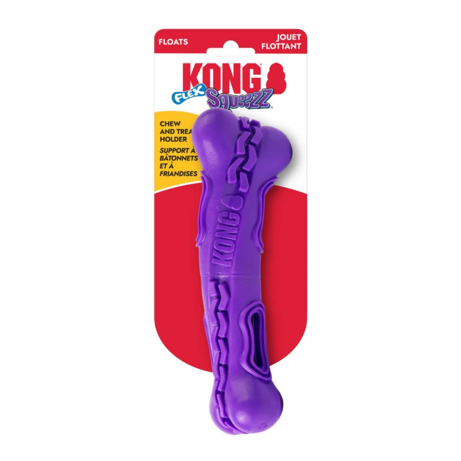 KONG Squeezz Flex Bone Dog Toy Medium
