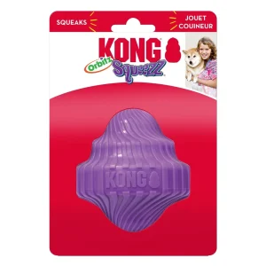KONG Squeezz Orbitz Dog Toy Spin Assorted Medium/Large