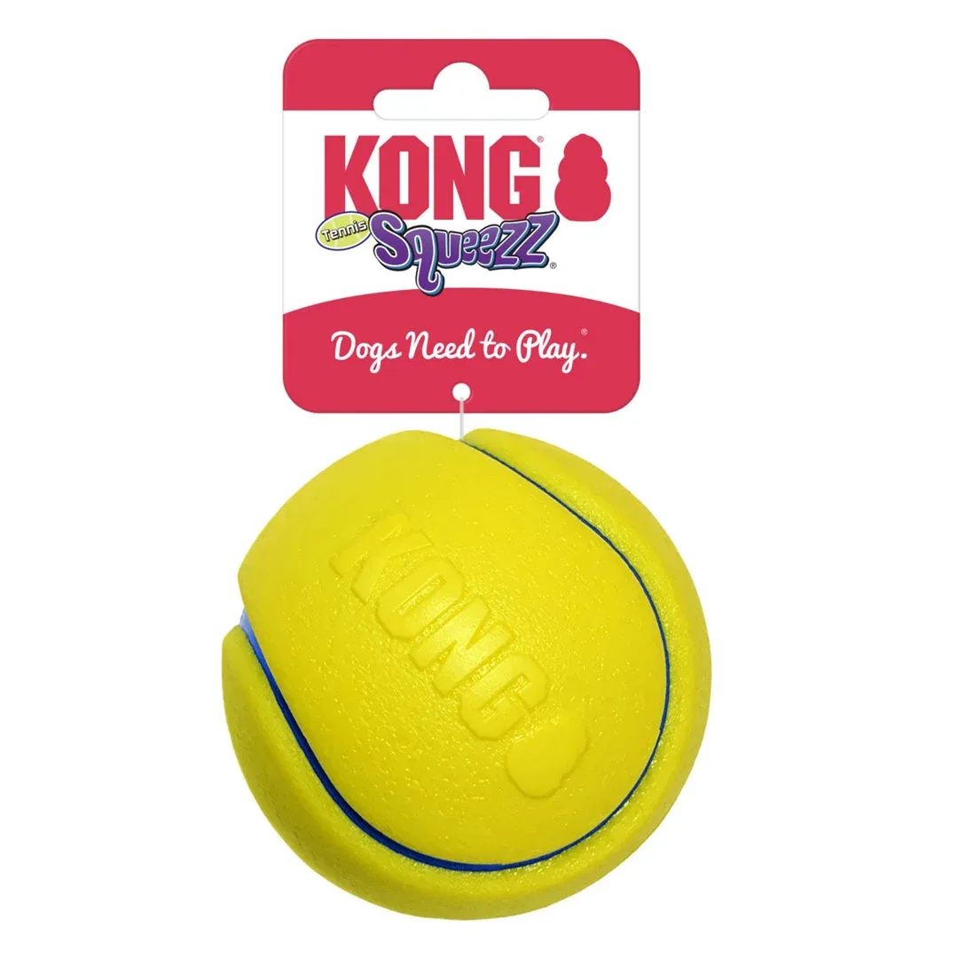 KONG Squeezz Tennis Ball Dog Toy Medium - Image 2