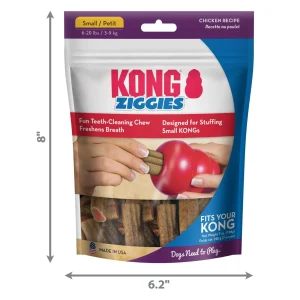 KONG Stuff'N Ziggies Chicken Dental Dog Treats Small 7 oz