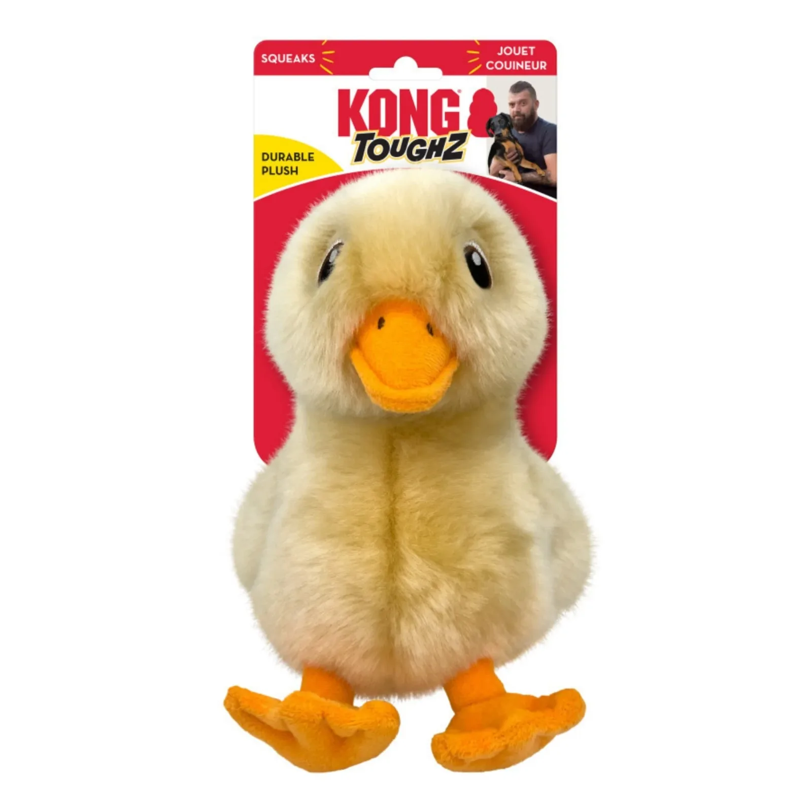 KONG Toughz Dog Toy Duck, Medium