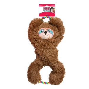 KONG Tuggz Sloth Dog Toy - Brown, X-Large