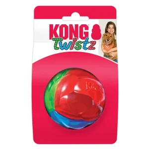 KONG Twistz Ball Dog Toy - Multi-Color, Medium