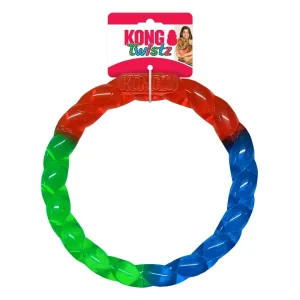 KONG Twistz Ring Dog Toy Multi-Color Small