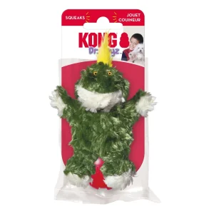 KONG Unstuffed Dog Toy Frog with Squeaker X-Small