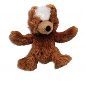 KONG Unstuffed Dog Toy Teddy Bear with Squeaker Medium