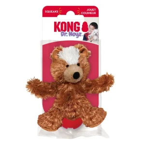 KONG Unstuffed Dog Toy Teddy Bear with Squeaker X-Small