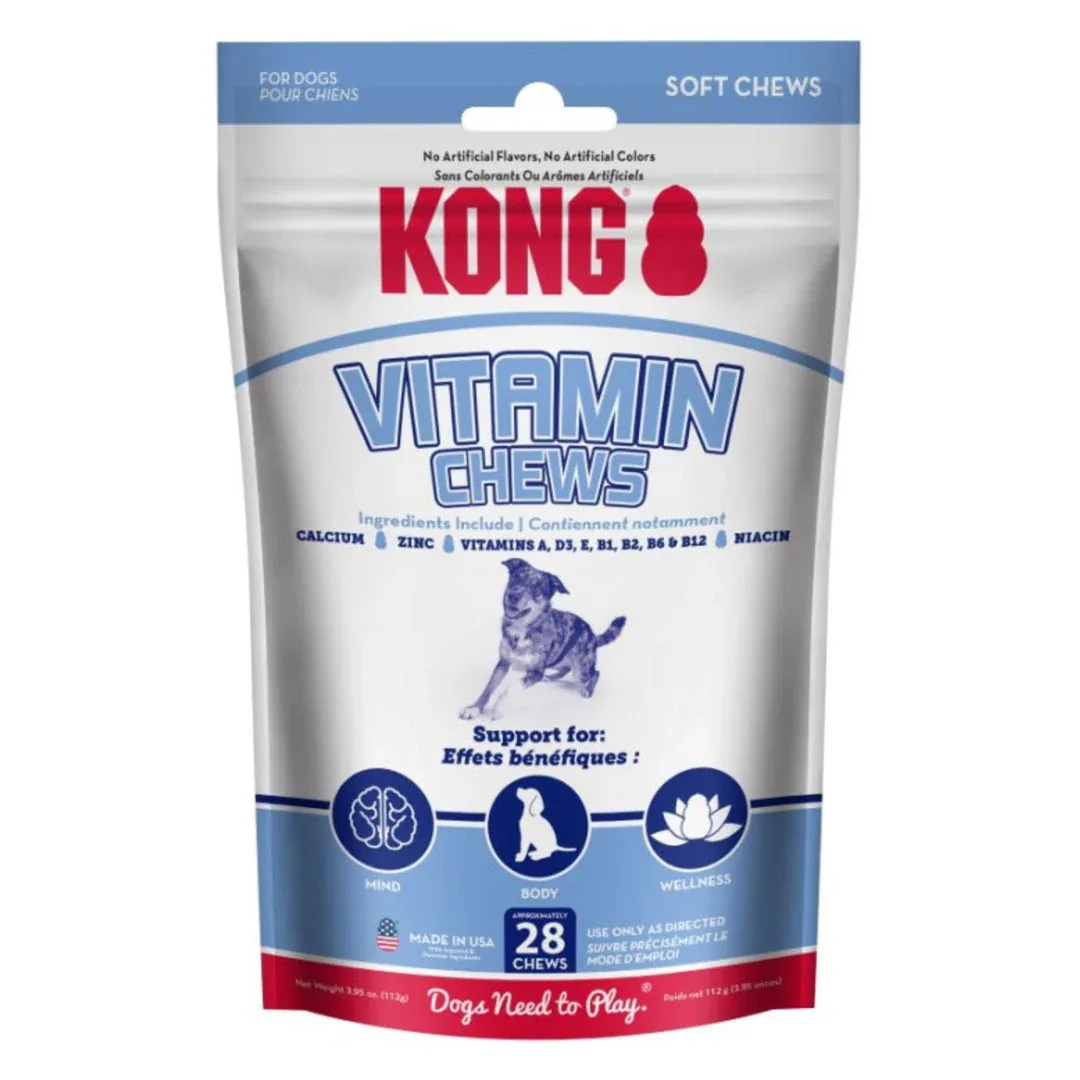 KONG Vitamin Soft Chews Dog Treats, 28-Count