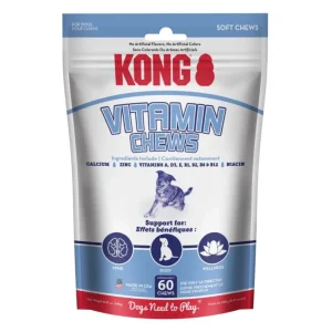 KONG Vitamin Soft Chews Dog Treats, 60-Count