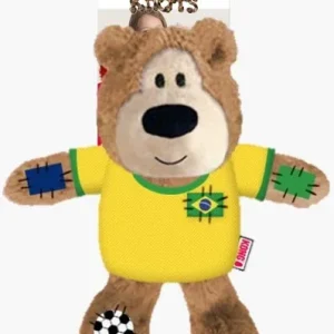 KONG Wild Knots Sport Bear Dog Toy Brazil Medium
