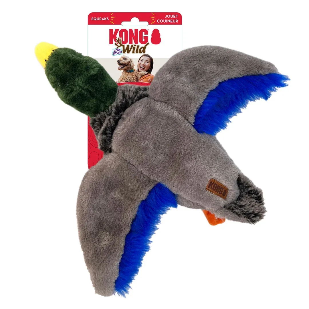 KONG Wild Low Stuff Creatures Dog Toy Mallard Medium