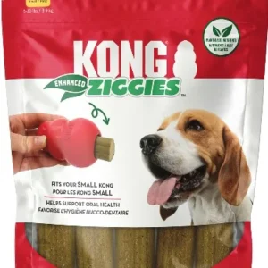 KONG Ziggies Enhanced Plant-Based Dog Treats Small, 7 oz