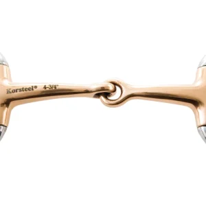 Korsteel® Copper Mouth Jointed Eggbutt Bit
