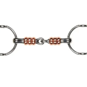 Korsteel SS Jointed Gag With Large Copper Rollers
