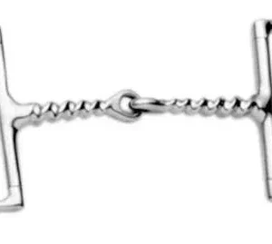 Korsteel Twisted Corkscrew Dee Ring Snaffle Bit
