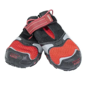 Kurgo Blaze Dog Boots - Black & Red, Medium, 2-Count