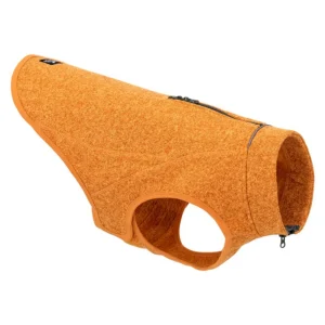 Kurgo Core Dog Sweater - Fleece Knit Dog Pullover, Heather Orange, Small