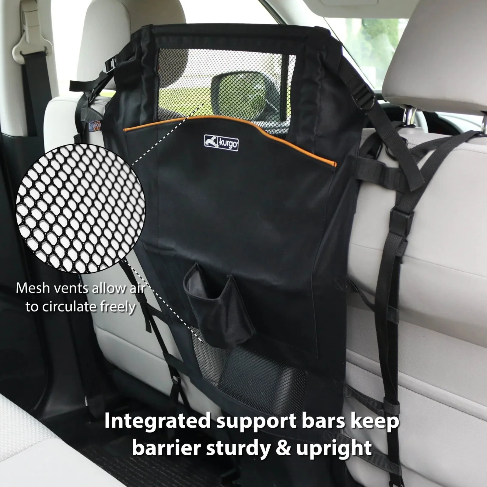 Kurgo Dog Backseat Barrier Black