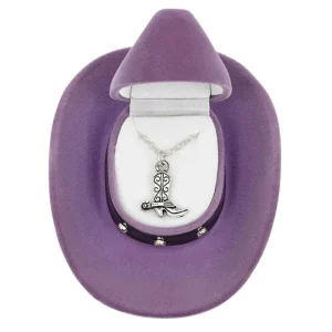 Ladies Cowboy Boot Necklace 16