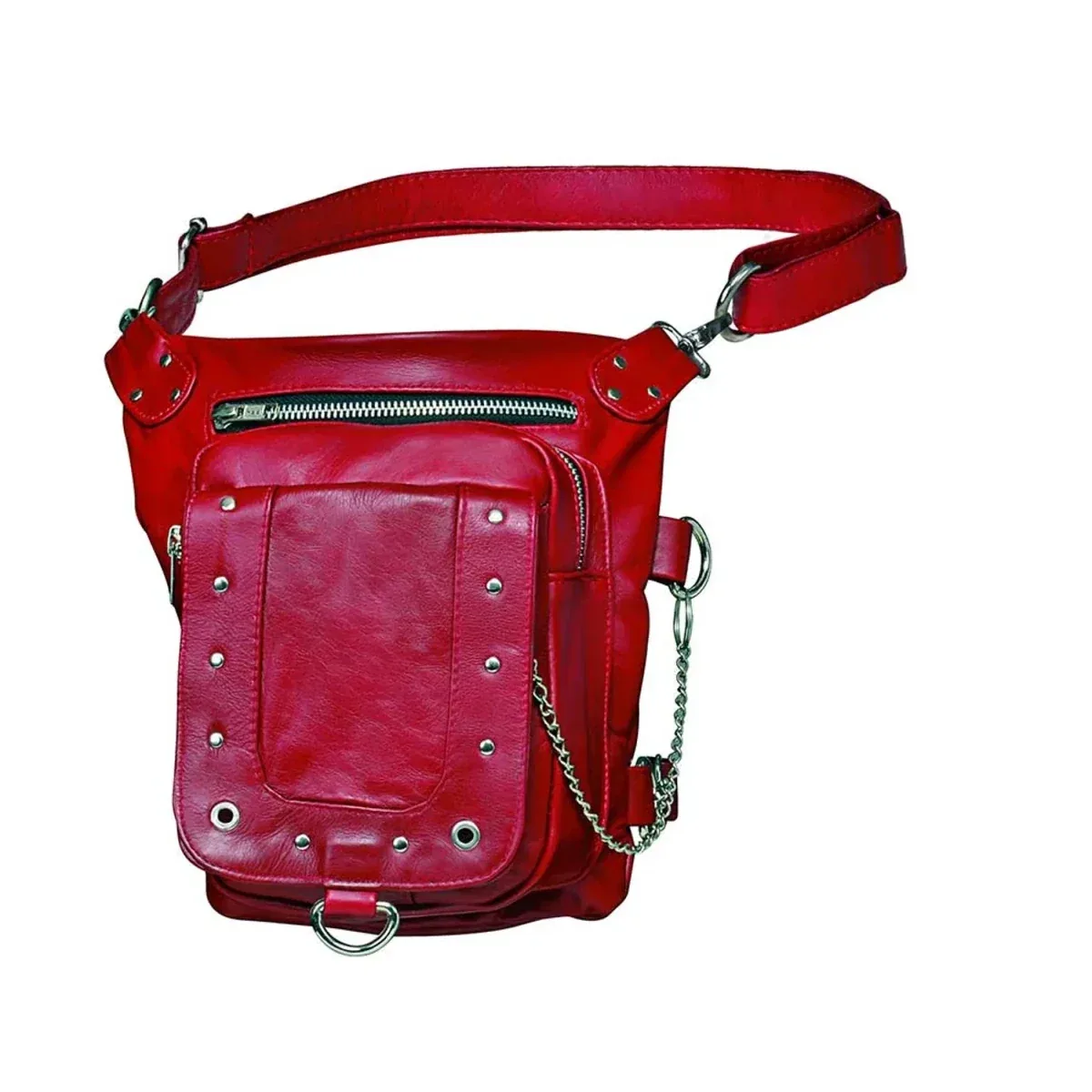 Ladies Leather Thigh Bag - Image 2