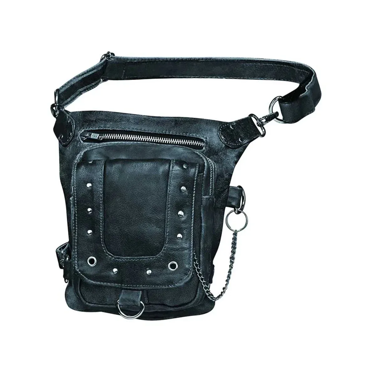 Ladies Leather Thigh Bag - Image 2