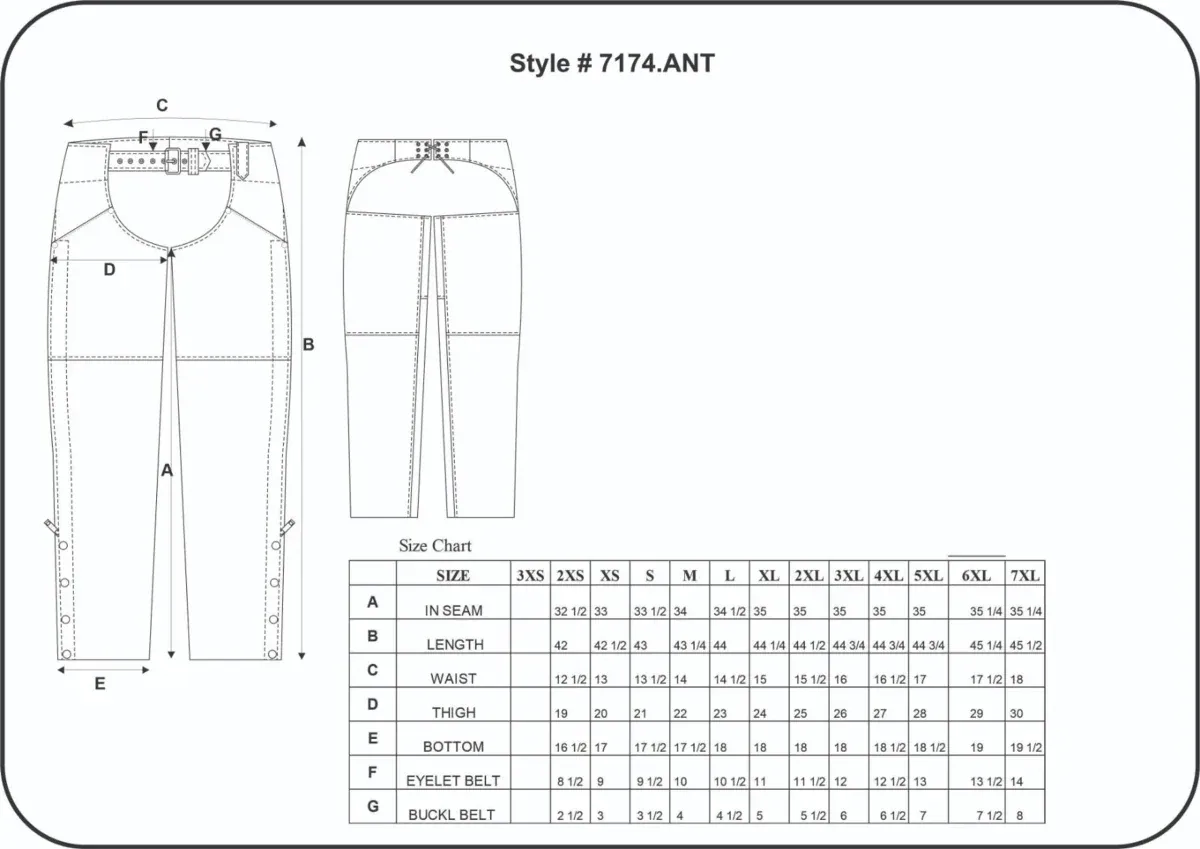 Ladies Premium Lambskin Leather Chaps