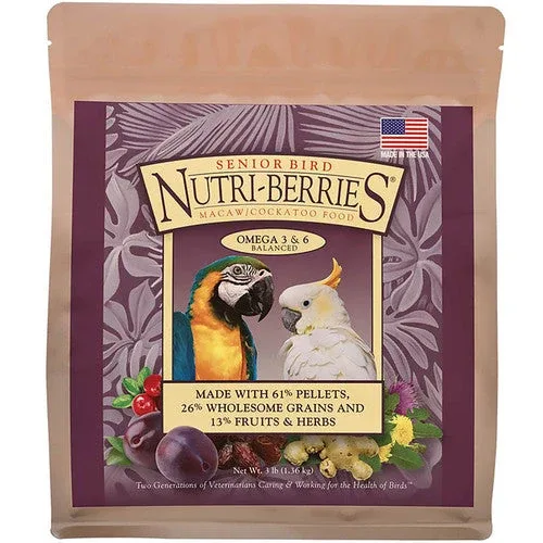 Lafeber Company Senior Bird Nutri-Berries Macaw & Cockatoo Food 3lb - Image 2