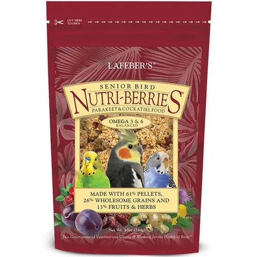 Lafeber Company Senior Bird Nutri-Berries Parakeet & Cockatiel Food 10oz - Image 2