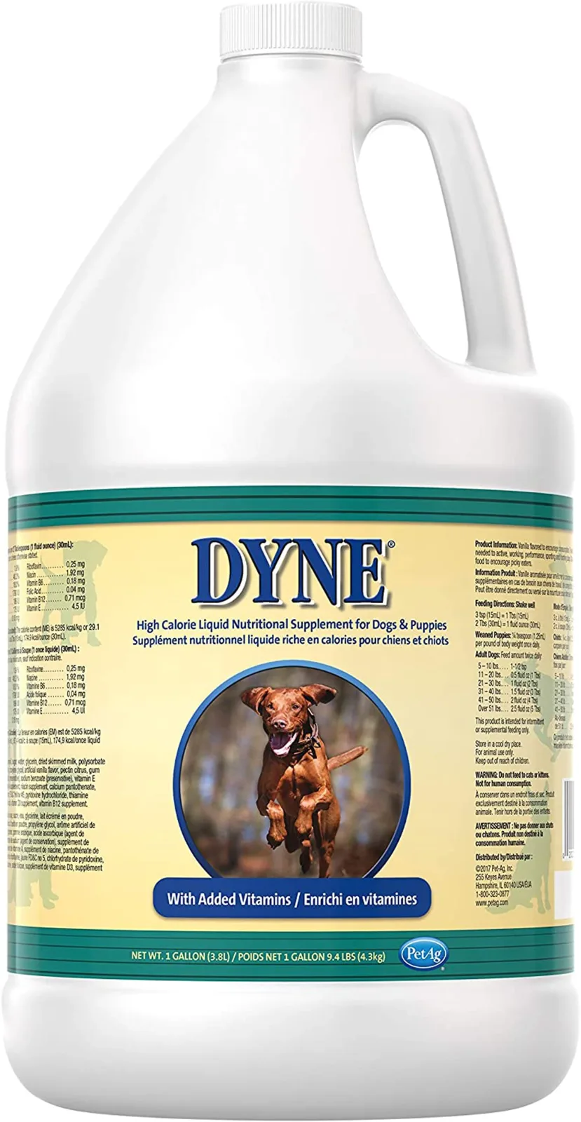 Lambert Kay Dyne High Calorie Liquid Nutritional Supplement for Dogs & Puppies, 1 gal