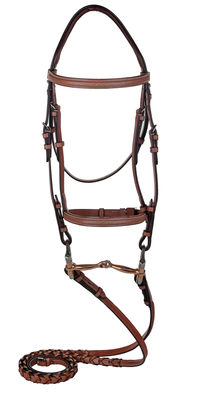 Laureate by Henri de Rivel Raised Fancy-Stitched Bridle with Laced Reins