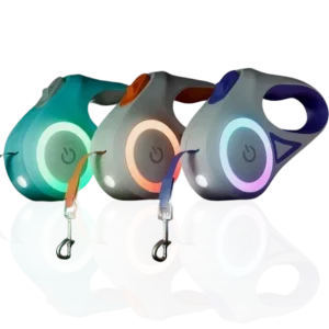 LED Luminous Dog Leash – Automatic Retractable Pet Walking Rope
