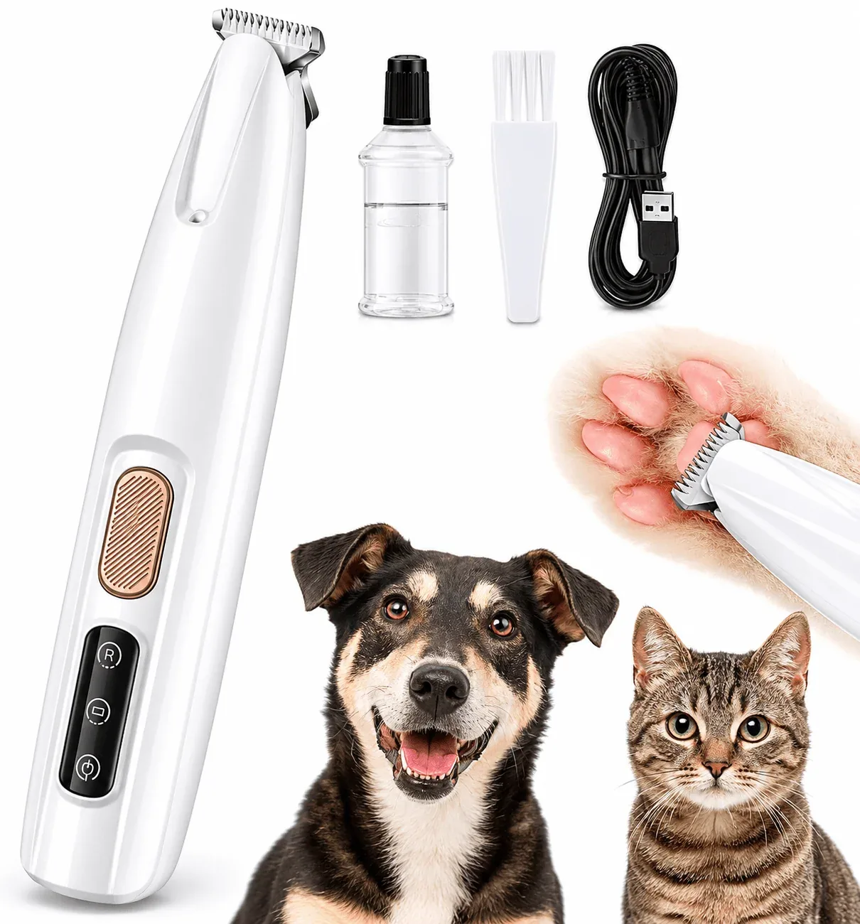 LED Pet Paw & Face Precision Trimmer